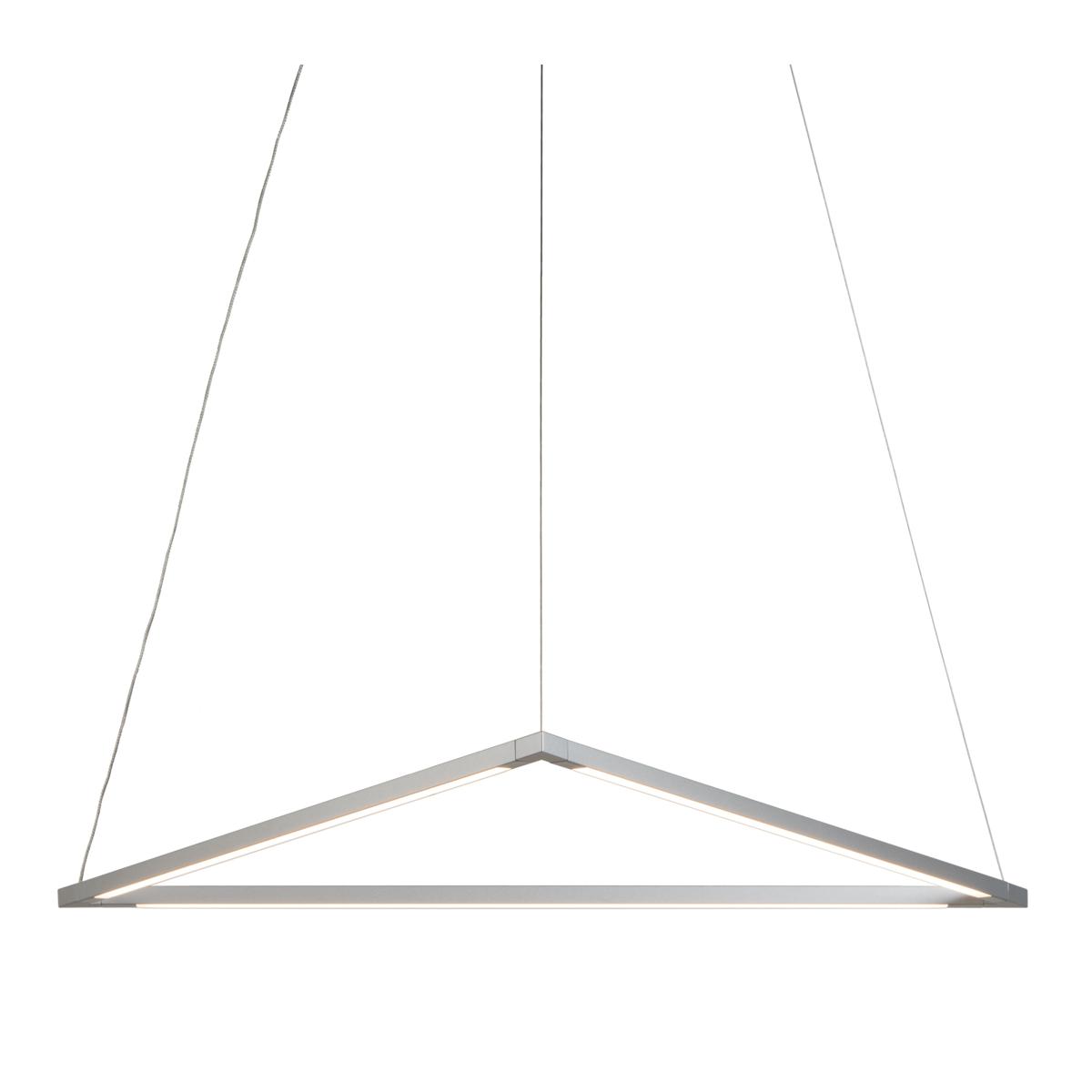 Koncept ZBP-24-T-SW-SIL-CNP Z-Bar LED 22.88 inch Silver Pendant Ceiling Light, Triangle